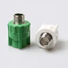 Plastic plumbing materials external thread direct green ppr pipe fitting