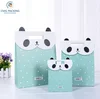Cute Animal Cat Panda Pig Dot Paper Handbags Wedding Birthday Party Gift Bags for Guests Vintage Solid Handle Folding Pocket