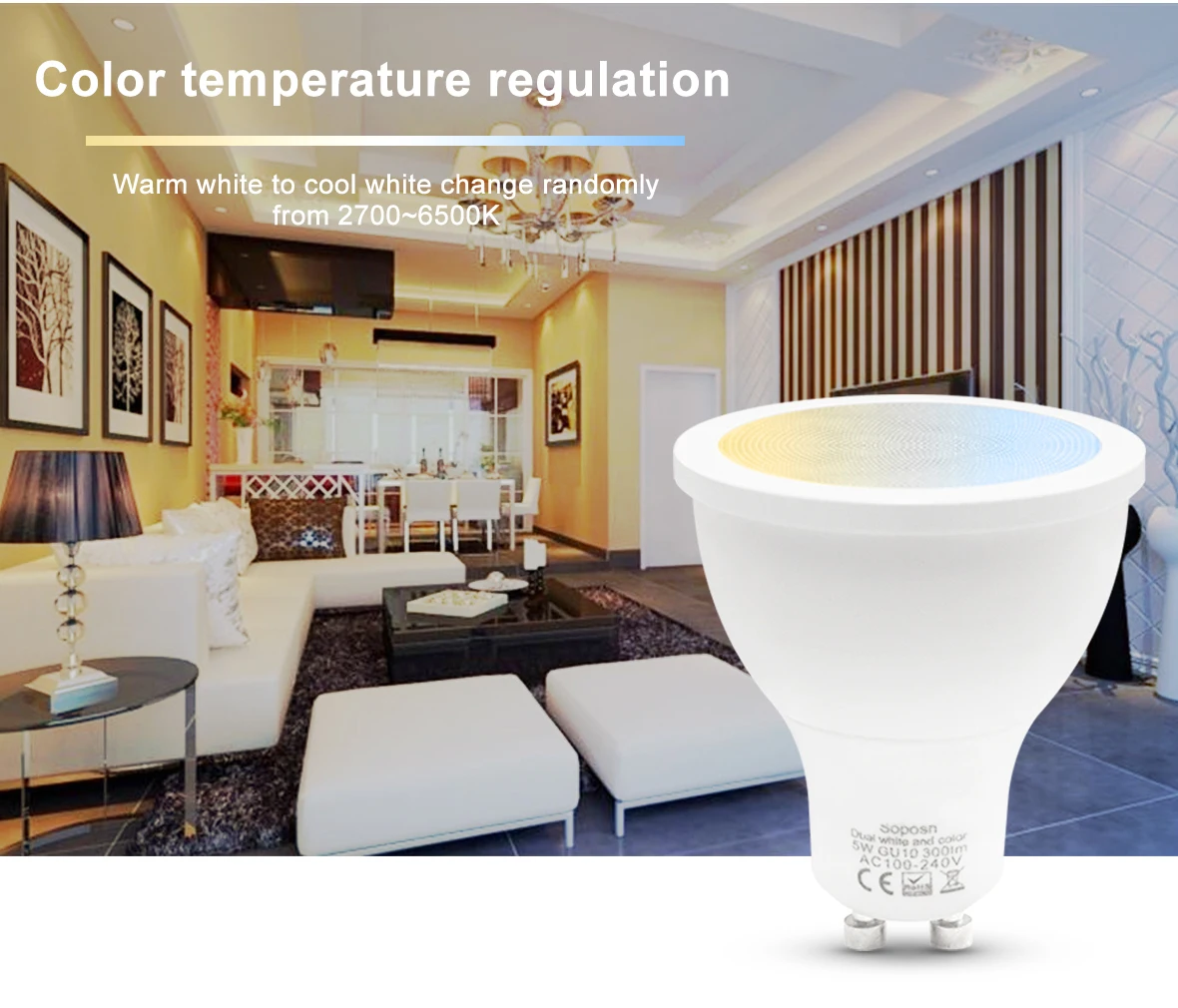 Wi-Fi Smart Zigbee 12V Dc Led Light Bulb With Smart Charge - ANKUX.COM
