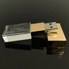 High Quality popular Customized 3D Logo Engraved Silver Crystal USB 2.0 Flash USB memory sticks Pendrive 32 GB 64GB