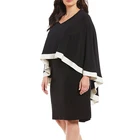 Wholesale clothes woman contrast trim plus size dress skirts