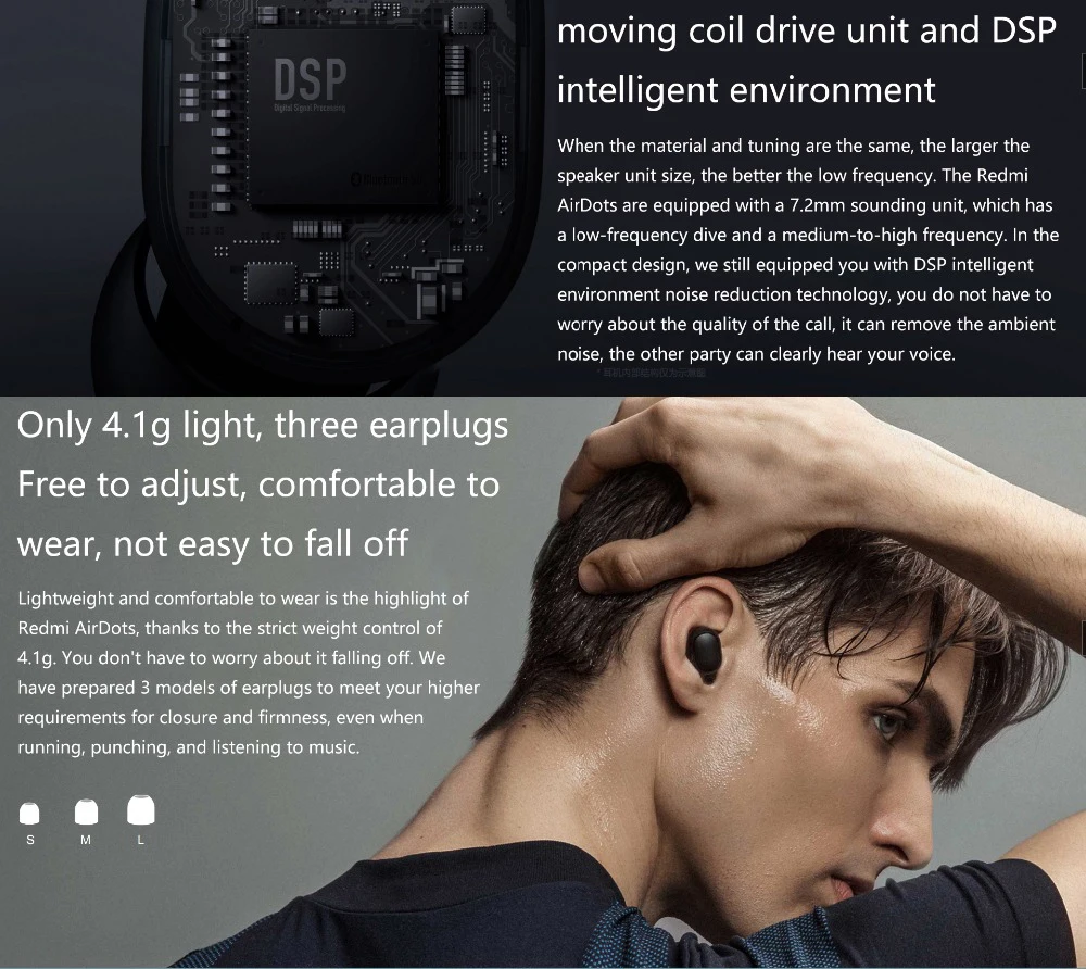 Original Redmi AirDots True Wireless Bluetooth 5.0 Mi Earbuds Earphone Headphone With Charging Case - ANKUX.COM