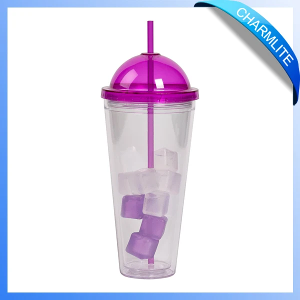 Novelty Plastic Drinking Cups,Hard Plastic Cups With Straws,Drinking