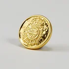 Custom Metal Gold Military Shank Button For Uniform