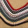 6mm 8mm 10mm 12mm Jewelry DIY Natural Round MOP Shell Pearl Gems Wholesale Beads Strand 15"