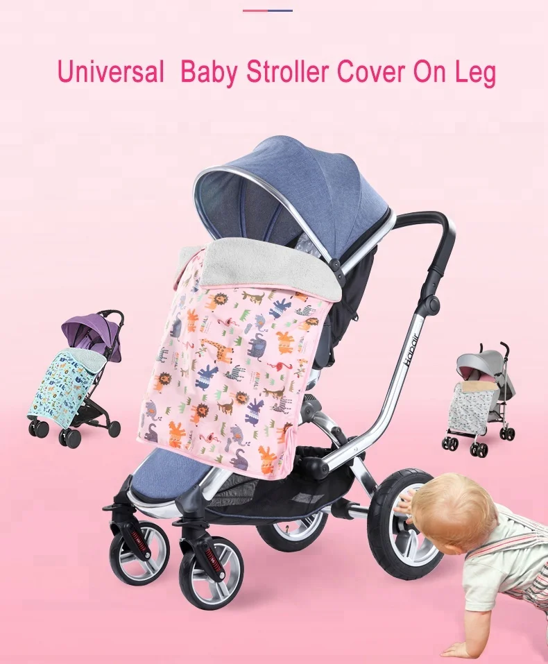 baby stroller cover on leg with keep warm function