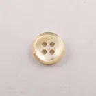 nature color 4 holes shirt shell button made by trocas shell