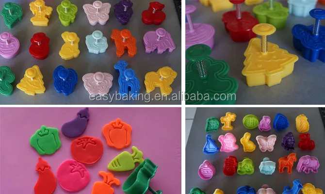 plastic cookie cutter cookie stamp