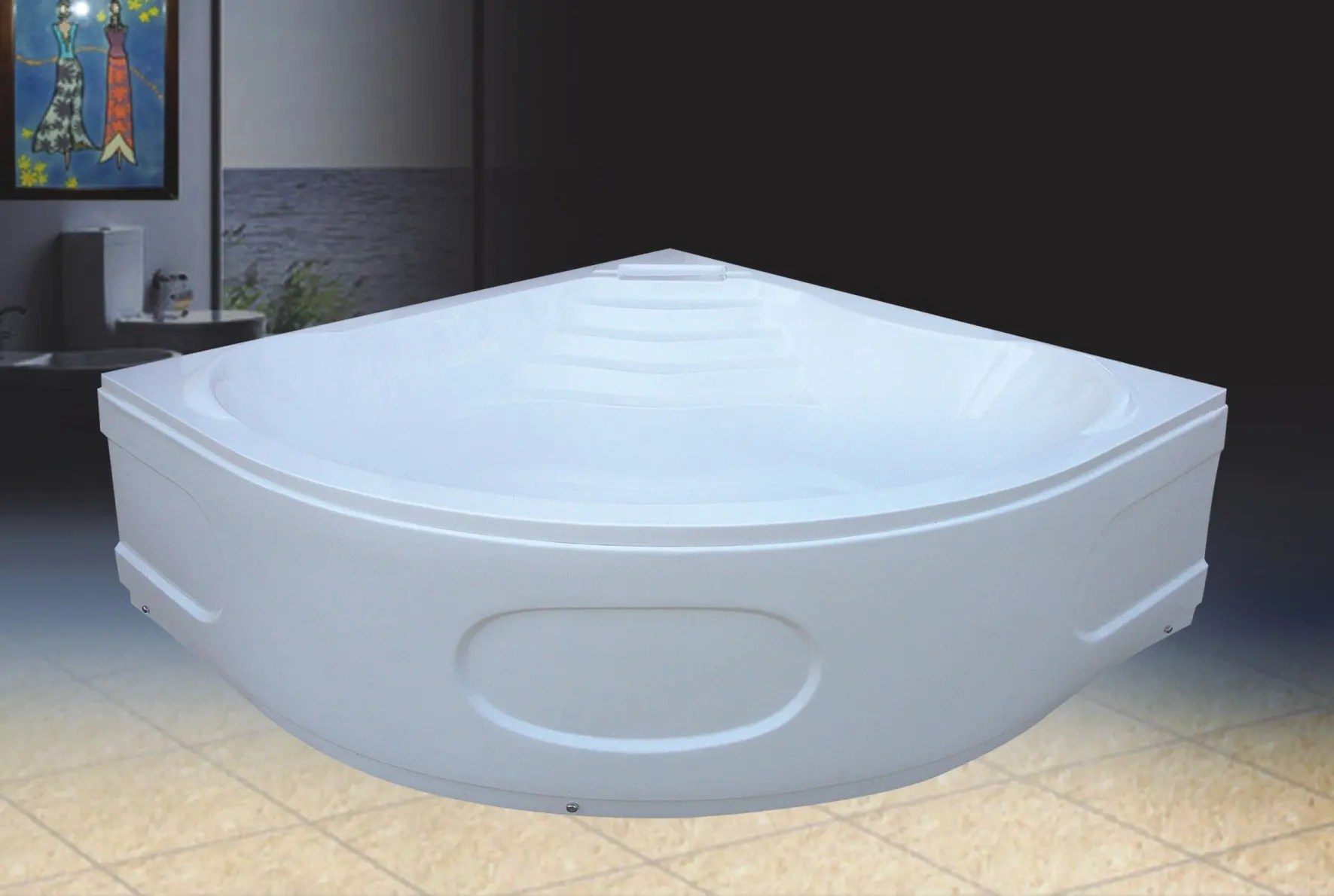 Top Quality Corner Large Portable Bathtub For Adults With Apron - Buy