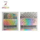 Customized color 3d hologram chrome logo label barcode sticker