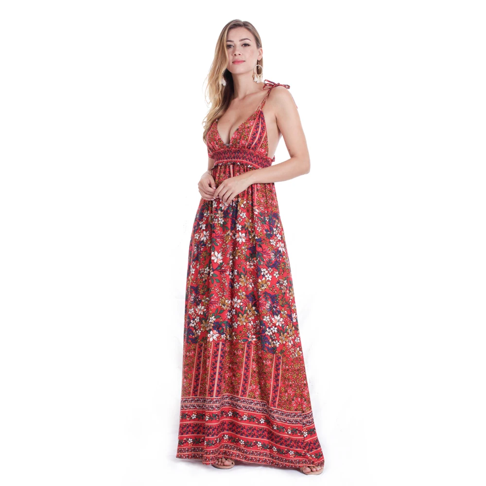 Red Summer Floral Spaghetti Strap Maxi Discount Rayon Maxi Discount Women'S Dresses Summer, Tom1052-3
Red Summer Floral Spaghetti Strap Maxi Discount Rayon Maxi Discount Women'S Dresses Summer, Tom1052-3
