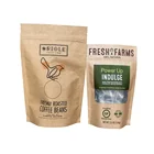Kraft window zipper metalized stand up pouches bag for coffee /powder/snact/whey protein