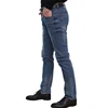 huade custom garment men's jeans pants crush denim fabric jeans