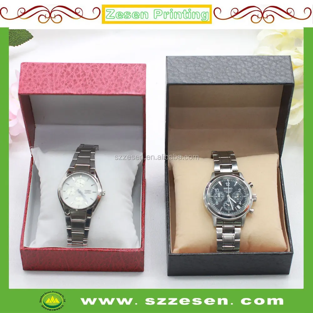 new design luxury black specialty paper gift box for watch 
