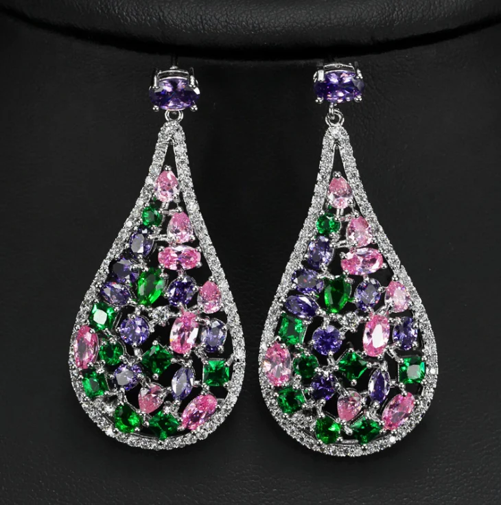 ETSY suppler Jewelry Bridal Crystal Wedding Silver Zirconia Teardrop Drop Earrings, Gold/silver
ETSY suppler Jewelry Bridal Crystal Wedding Silver Zirconia Teardrop Drop Earrings, Gold/silver