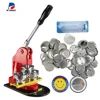44mm Button Maker Machine Pin Badge press machine with metal pin back button material 500set