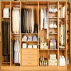 Simple melamine wooden walk in open wardrobe closets cube storage cupboard cabinet