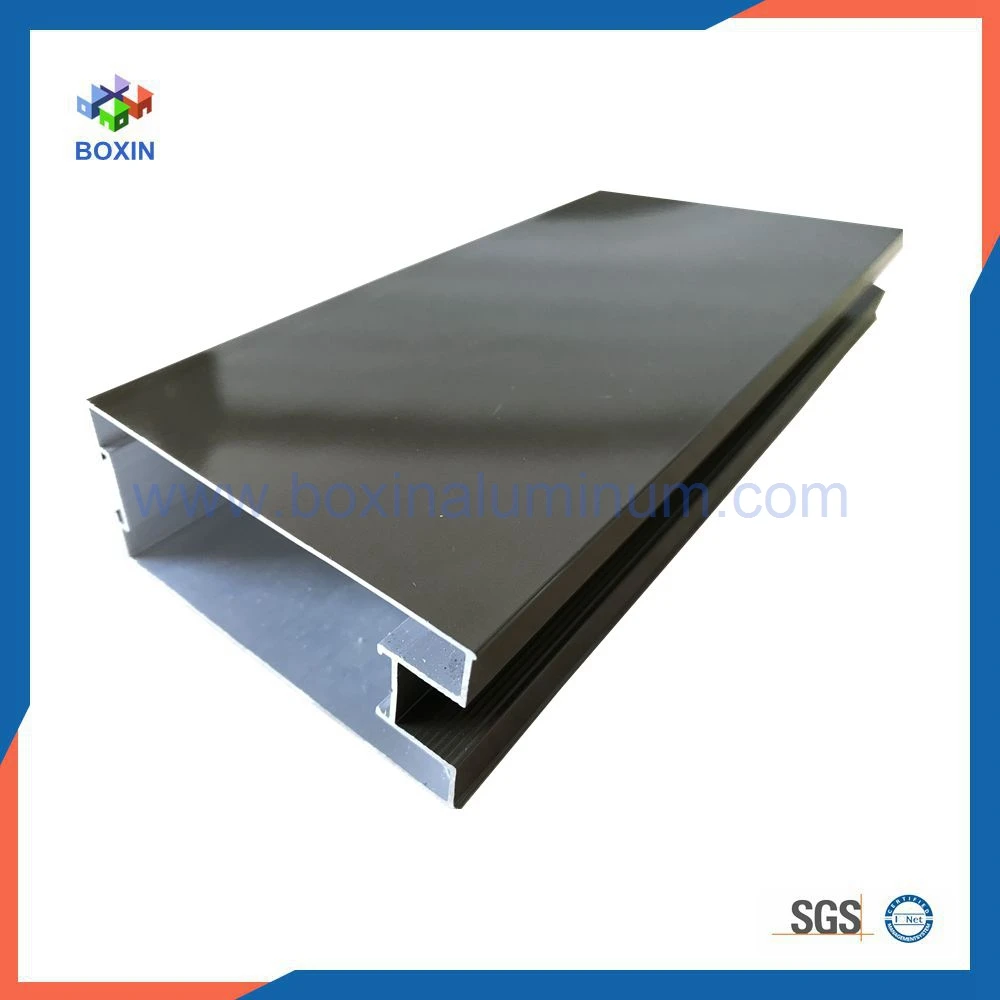 Customized aluminum 6063 T5 extrusion profiles for windows and  doors anodized crystal electrophoresis finish