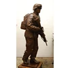 China manufacturer military pewter figures statue