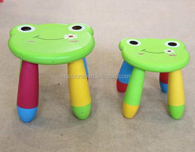 plastic folding kids stool with cartoon design for kids