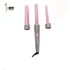 Diamond 4 In 1 Professional Salon Grade Tool Interchangeable Curling Wand LCD Display Hair Curler