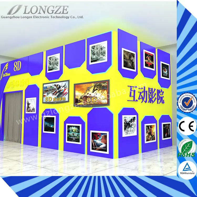 Amusement Park VR 6 9 Seats Theater Equipment electronic Virtual Reality Rides 7d Cinema Simulator