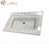 Custom Size Bianco Carrara Marble Stone Sink for Bathroom