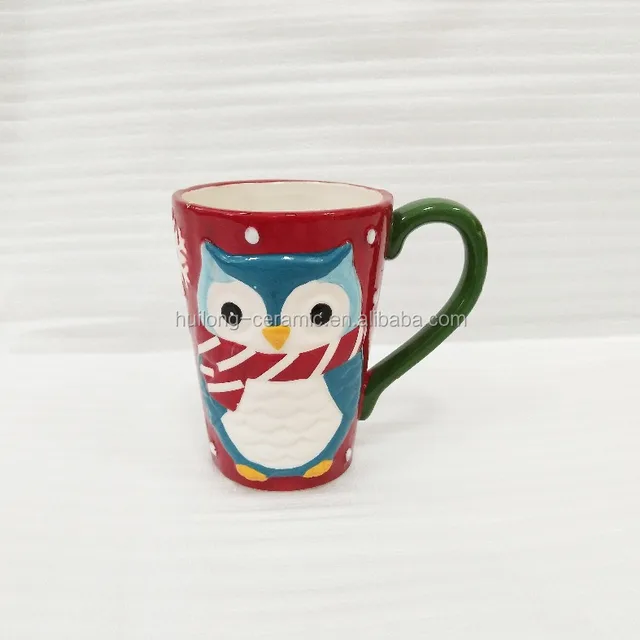 design ceramic funny christmas mugs,gift promotional creative