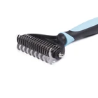 Private label stainless steel pet hair brush dog dematting comb