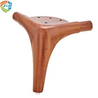 Cheap fashion furniture accessories durable sofa wood grain leg for modern sofa