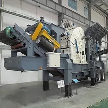 Mobile crushing and screening plant for gold mining machine