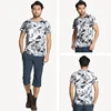 Gym clothing couple camo men t shirt ladies running quickly dry sports wear
