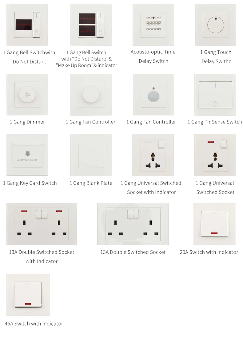 AC power electric water heater wall switch 20A Switch