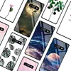 Tempered Glass Case For Samsung Galaxy S10 Plus S10e Phone Case Cute Planet Moon Soft TPU Frame Cover For Samsung S10+ S10 Cases