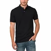 High Quality Men Black Polo Shirts Cotton 2016 Summer Short Sleeve Business Casual Men European Size Clothing