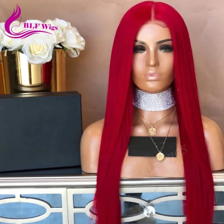 Red Colored Human Hair Wigs Silky Straight Brazilian Virgin Hair Glueless Full Lace Wigs Bleached Knots Invisible Middle Part
Red Colored Human Hair Wigs Silky Straight Brazilian Virgin Hair Glueless Full Lace Wigs Bleached Knots Invisible Middle Part