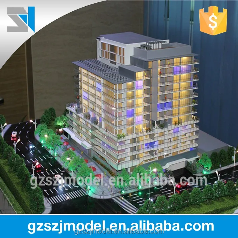 Модель дизайна недвижимости 3D/архитектурная модель построения/модели строительства