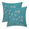 China Supplier Wholesale cushion covers decorative, Super Soft, Peacock Feathers Embroidered cushion covers decorative