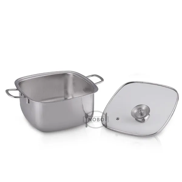 Wholesale 16cm Size Square Shape Stainless Steel Mini Cooking Pot Buy