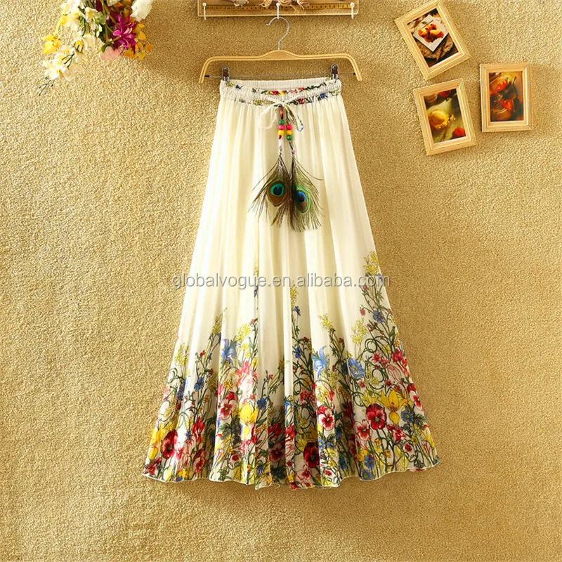 holiday beach dress spring and summer women significantly lanky waist skirt printed chiffon skirt,latest long skirt design, As picture show
holiday beach dress spring and summer women significantly lanky waist skirt printed chiffon skirt,latest long skirt design, As picture show