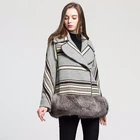 Handmade fur Jacket winter 100% Sheep Wool coats for women