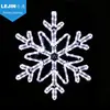 Lejin led rope light Christmas snowflake motif light with white color