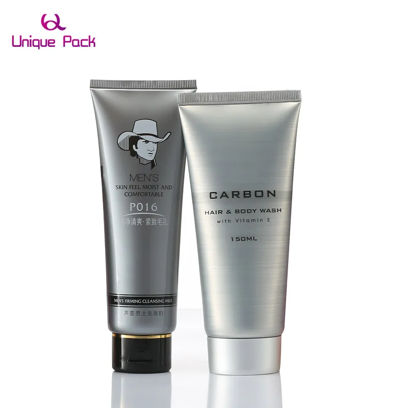 High Quality grey black 150ml Empty Men Liquid Face Wash Cosmetics Packaging men face clean Tubes