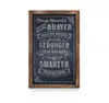 Customize Office Decor Rustic Torched Frame Hanging Wood Wall Blackboard