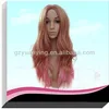 Blonde and pink Ombre synthetic wig buying from china