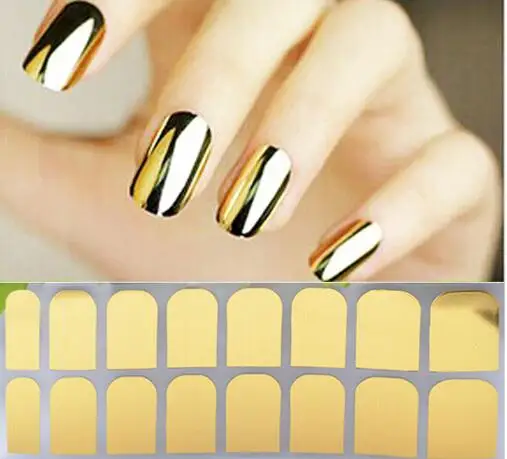 Gold Silver Black Metallic Nail Stickers Decal Design Manicure Tips Wraps DIY Decoration Nail Art New
Gold Silver Black Metallic Nail Stickers Decal Design Manicure Tips Wraps DIY Decoration Nail Art New