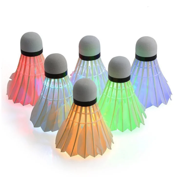 High Quality Led Badminton Shuttlecock Goose Feather Flashing Glowing Badminton Shuttlecock, Colorful
High Quality Led Badminton Shuttlecock Goose Feather Flashing Glowing Badminton Shuttlecock, Colorful