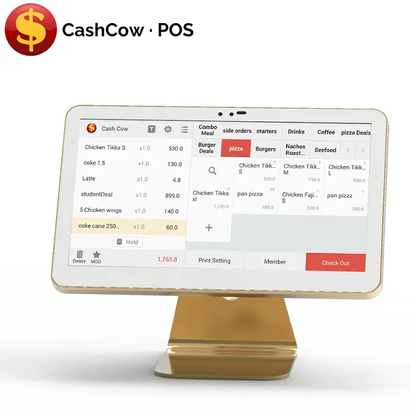 POS cash Register IPS Screen pos system for Coffee Shop supermarket Support Restaurant Run any software, White
POS cash Register IPS Screen pos system for Coffee Shop supermarket Support Restaurant Run any software, White