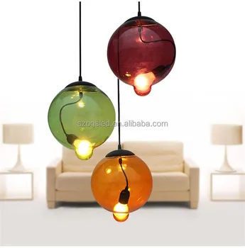 modern glass globe chandelier