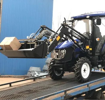 4wd 40hp tractor with front end loader and backhoe